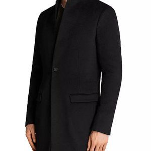 All Saints Black Bodell Coat Size 36 NWT